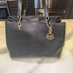 Michael Kors Black and Gold  purse